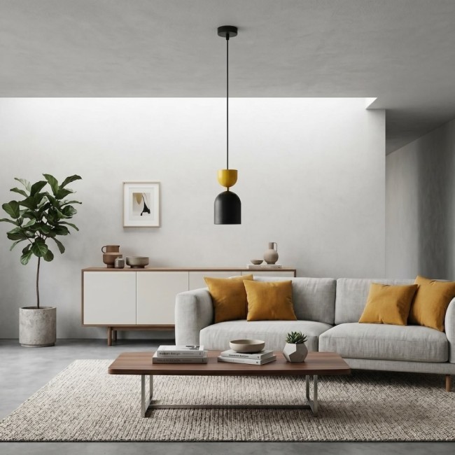 Zeta Orange Ceiling Lamp