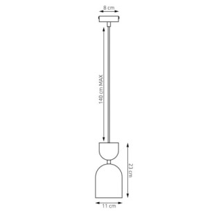 Zeta Orange Ceiling Lamp