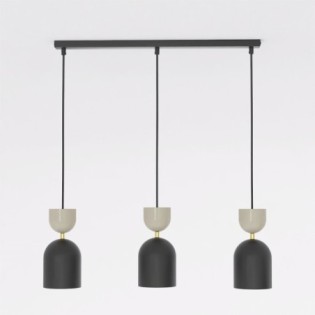 Zeta Mocha Ceiling Lamp (3 lights)