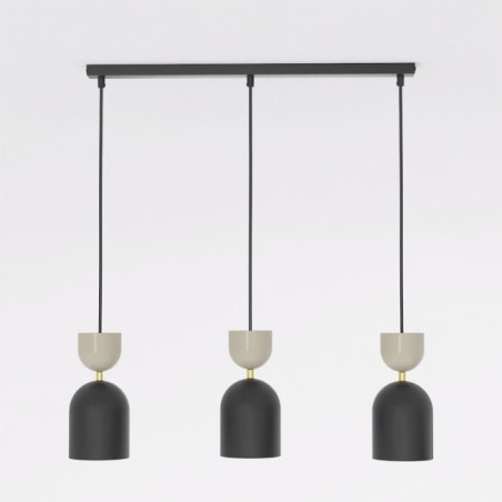 Zeta Mocha Ceiling Lamp (3 lights)