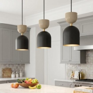 Zeta Mocha Ceiling Lamp (3 lights)