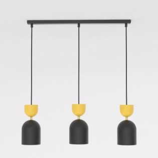 Zeta Orange Ceiling Lamp (3 lights)