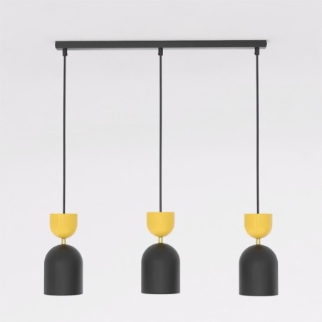 Zeta Orange Ceiling Lamp (3 lights)