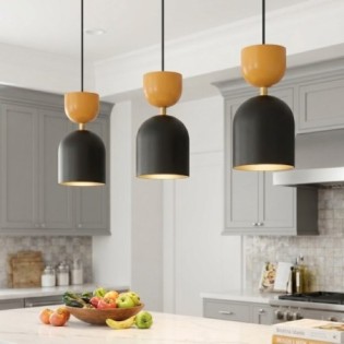 Zeta Orange Ceiling Lamp (3 lights)