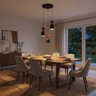 Zeta II Ceiling Lamp Garnet...