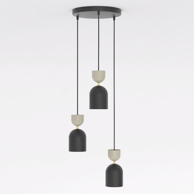 Zeta II Moka Ceiling Lamp (3 lights)