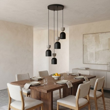 Zeta II Moka Ceiling Lamp (4 lights)