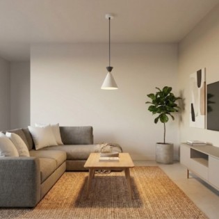 Verusa White Ceiling Lamp