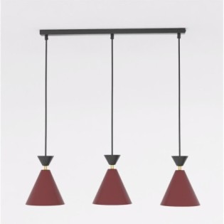 Verusa Garnet Ceiling Lamp (3 lights)