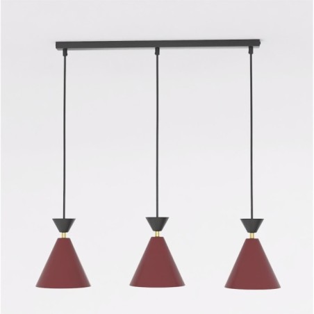 Verusa Garnet Ceiling Lamp (3 lights)