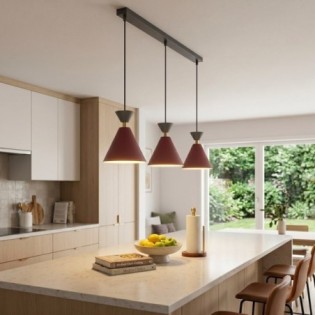 Verusa Garnet Ceiling Lamp (3 lights)