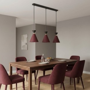 Verusa Garnet Ceiling Lamp (3 lights)