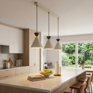 Verusa Beige Ceiling Lamp (3 lights)