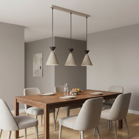 Verusa Beige Ceiling Lamp (3 lights)