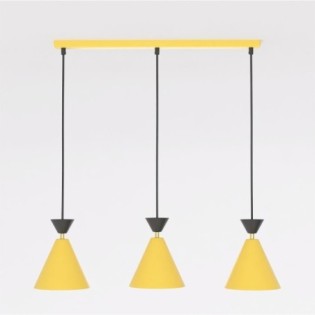 Verusa Orange Ceiling Lamp (3 lights)