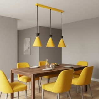 Verusa Orange Ceiling Lamp (3 lights)