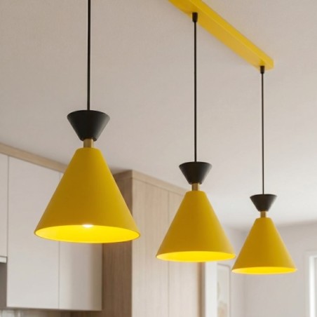 Verusa Orange Ceiling Lamp (3 lights)