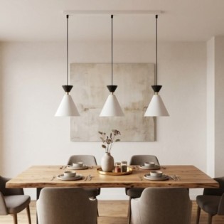 Verusa White Ceiling Lamp (3 lights)