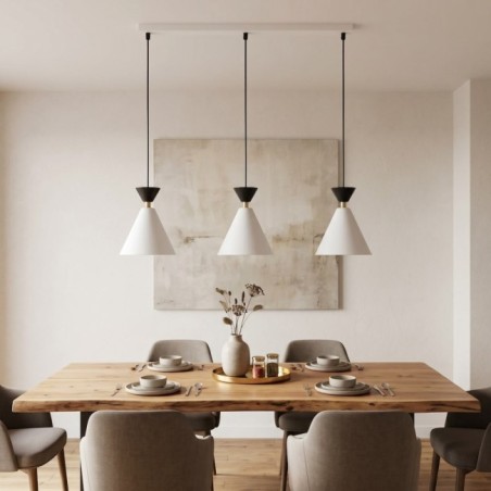 Verusa White Ceiling Lamp (3 lights)