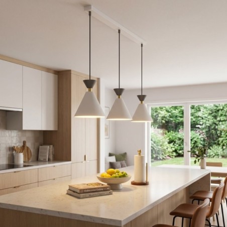 Verusa White Ceiling Lamp (3 lights)