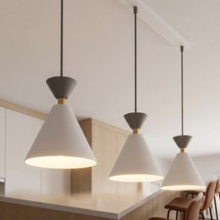 Verusa White Ceiling Lamp (3 lights)