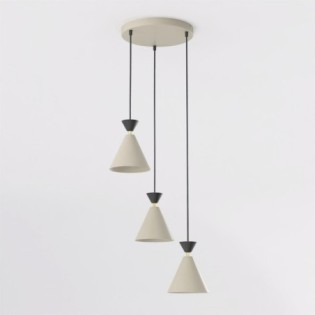 Verusa II Beige Ceiling Lamp (3 lights)