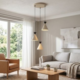 Verusa II Beige Ceiling Lamp (3 lights)