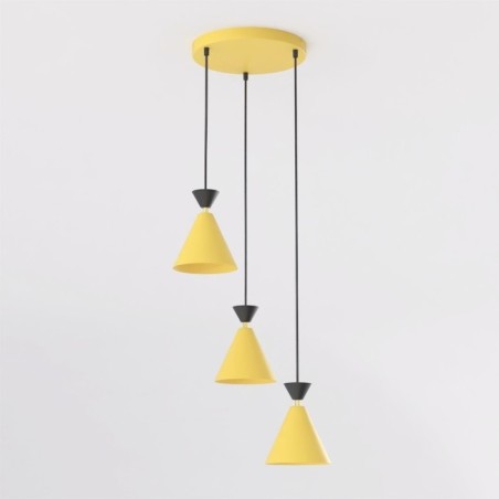 Verusa II Orange Ceiling Lamp (3 lights)