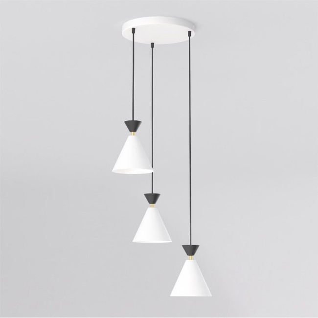 Verusa II White Ceiling Lamp (3 lights)