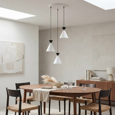 Verusa II White Ceiling Lamp (3 lights)