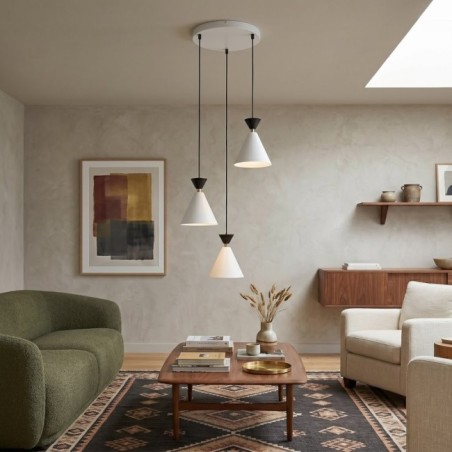 Verusa II White Ceiling Lamp (3 lights)