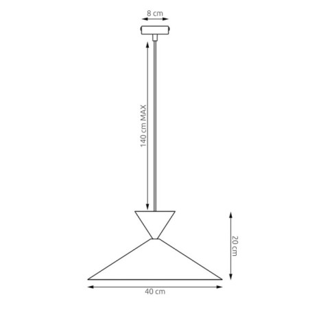 Gosva M White Ceiling Lamp