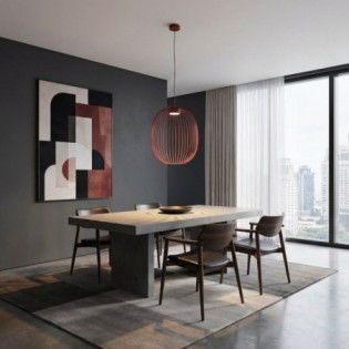 Praca Granate Ceiling Lamp