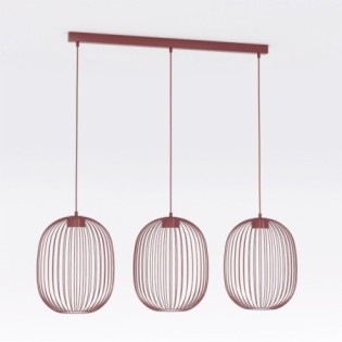 Praca Granate Ceiling Lamp (3 lights)