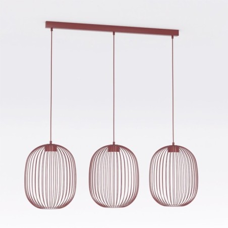 Praca Granate Ceiling Lamp (3 lights)