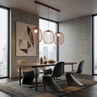 Praca Granate Ceiling Lamp (3 lights)