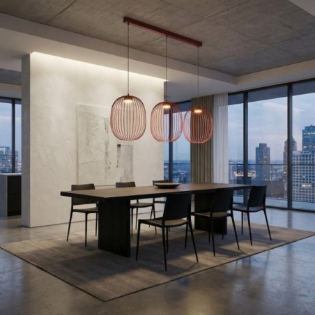 Praca Granate Ceiling Lamp (3 lights)