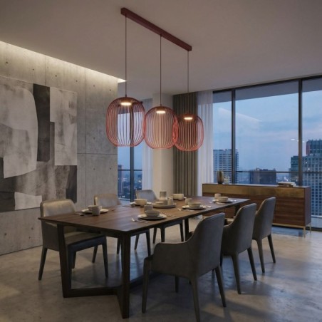 Praca Granate Ceiling Lamp (3 lights)