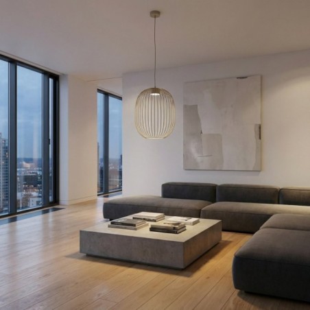 Praca Beige Ceiling Lamp