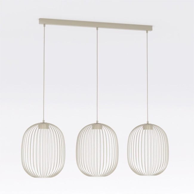 Praca Beige Ceiling Lamp (3 lights)