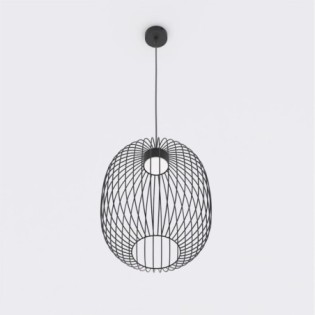 Praca Black Ceiling Lamp
