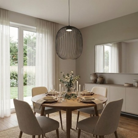 Praca Black Ceiling Lamp
