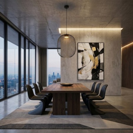 Praca Black Ceiling Lamp