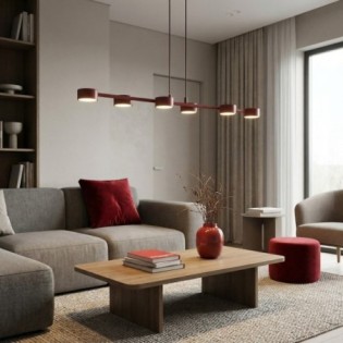 Kolina Garnet Ceiling Lamp (6 lights)