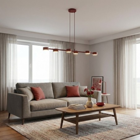 Kolina Garnet Ceiling Lamp (6 lights)
