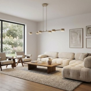 Kolina Beige Ceiling Lamp (6 lights)
