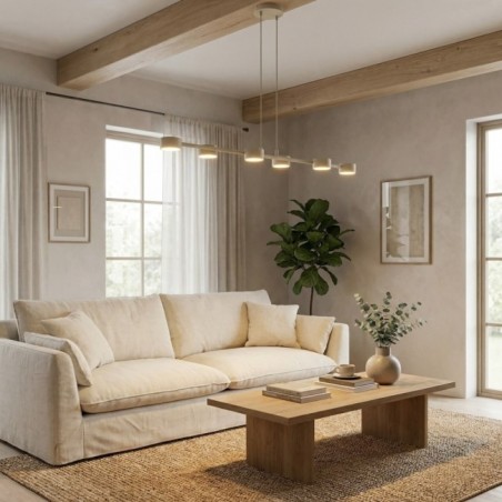 Kolina Beige Ceiling Lamp (6 lights)