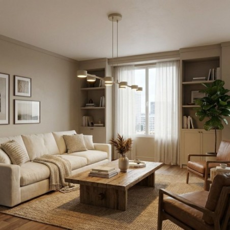 Kolina Beige Ceiling Lamp (8 lights)