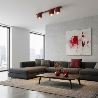Asteria Granate Ceiling Bar (3 lights)