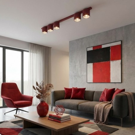 Asteria Ceiling Bar Garnet (5 lights)